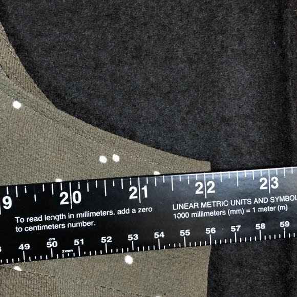 Ava & Viv Womens Blouse Green White Polka Dot Sleeveless Henley Stretch 1X - Picture 8 of 12